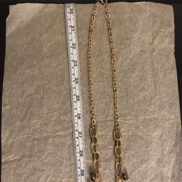 3 Tiered Charm Statement Necklace - Picture 3 of 4